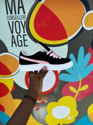 Puma Suede XL (Coloris : Noir / Rose Pastel)