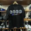T-shirt Oversize "GOOD" – Streetwear Artistique Noir à Effet Graffiti