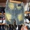 Short Denim Jaune "Heavy Distressed"