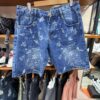 Short Denim Bleu "Star Sketch"