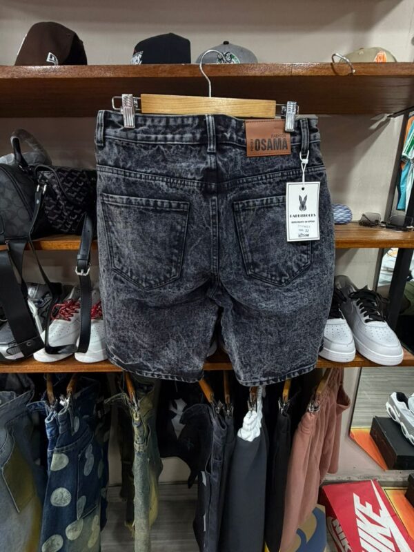 Short Denim Gris "Destroyed Gothic"