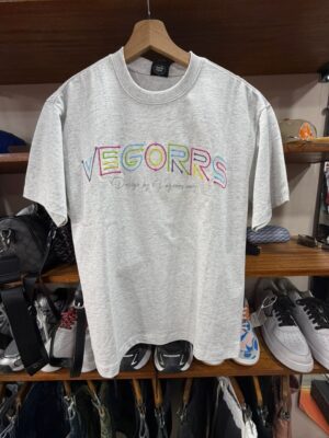 T-shirt Vegorrs "Multicolor Embroidery" – Gris Chiné Premium