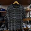 T-shirt Supreme Striped Logo – Noir & Gris