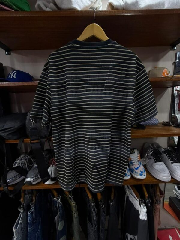 T-shirt Supreme Striped Logo – Noir & Gris