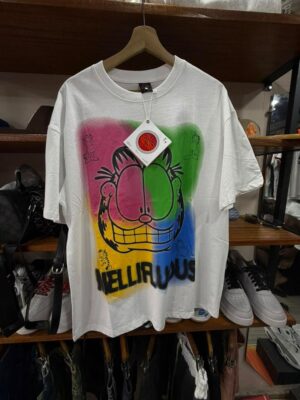 T-shirt EV "Trippy Garfield" – Graphic White Tee