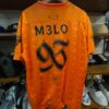 Maillot de Football Lifestyle Orange "KDLM" – Design Graphique All-Over & Style Urbain