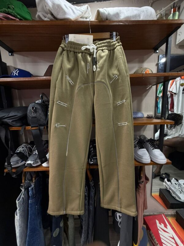 Pantalon de Jogging Oversize Premium – Coupe Droite & Confort Soft-Touch (Beige Sable / Kaki Clair)